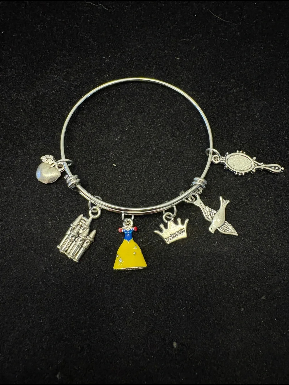Girls Snow White inspired bangle Bracelet